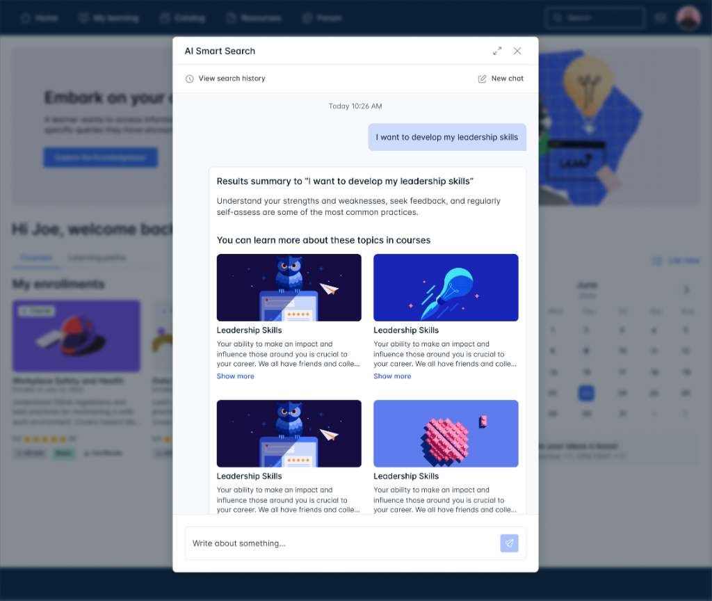 AI Search Feature - Search Interface